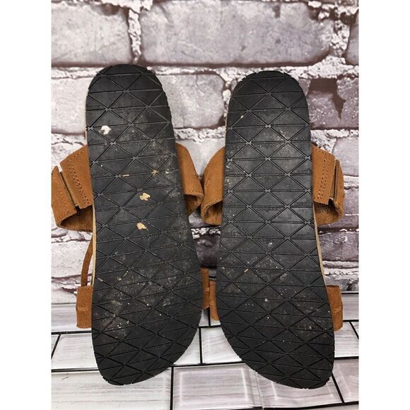 MINNETONKA Daisy Brown Fringe Suede Leather Slides Sandals Women Sz 10M US/41EU - Picture 13 of 16